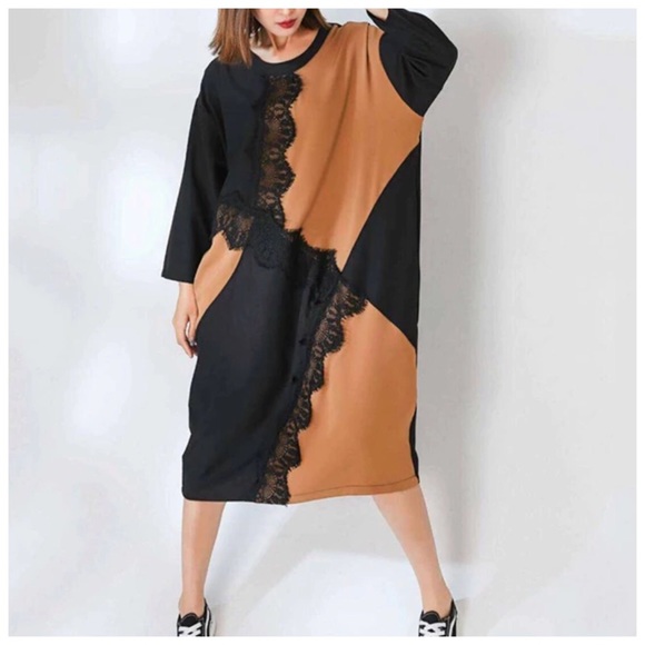 The PISCINA Patchwork Oversize Dress - Picture 3 of 9